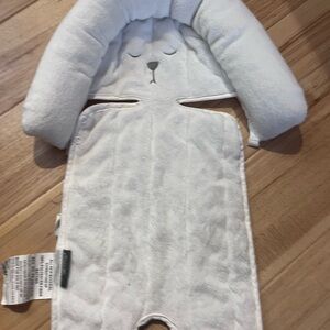 Cozy White Bear car seat/stroller head support insert
